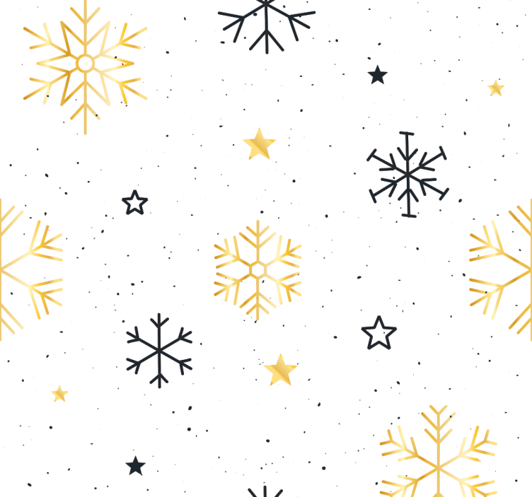 Different figures Christmas Wallpaper - TenStickers