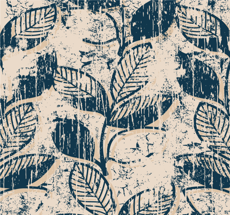 Grunge vintage pattern Retro wallpaper - TenStickers