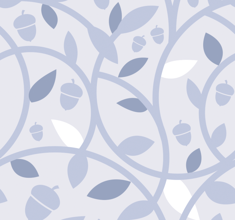 Elegant Leafy Design tile effect wallpaper - TenStickers