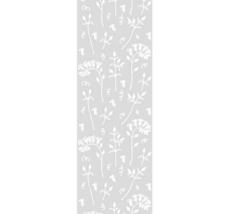 Drawn flowers  wallpaper - TenStickers