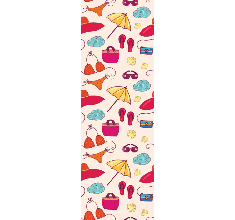 Whimsical Accessories art wallpaper - TenStickers