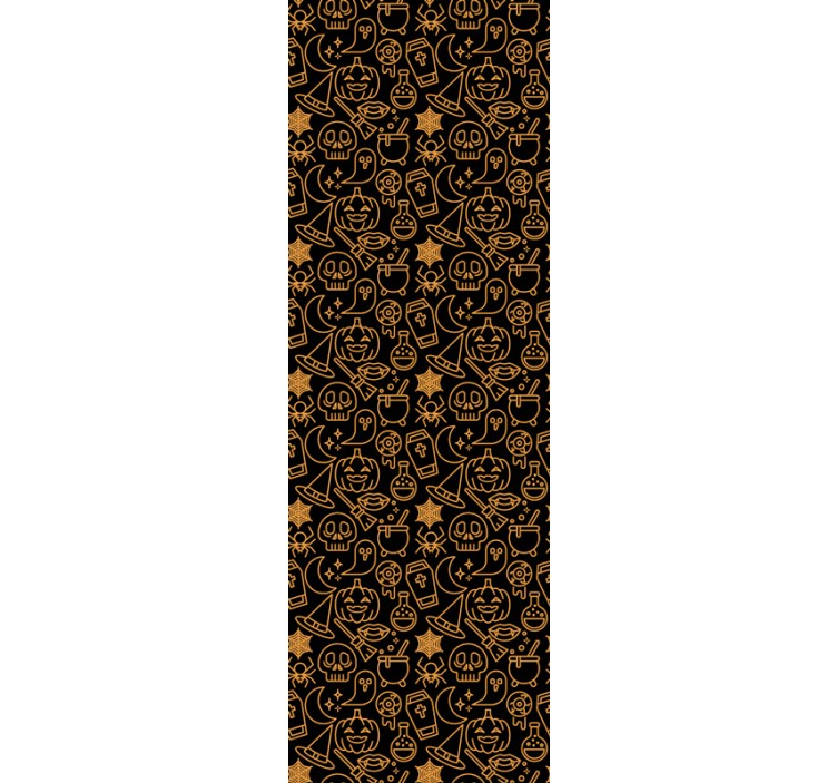 Neon Elements Halloween Wallpaper - TenStickers