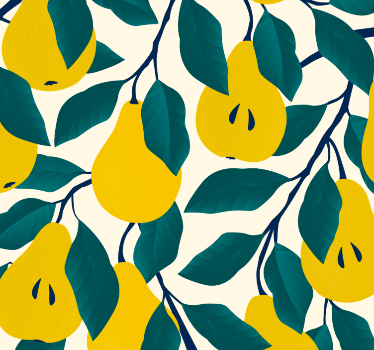Pear Tree Wallpaper to add some colour - TenStickers