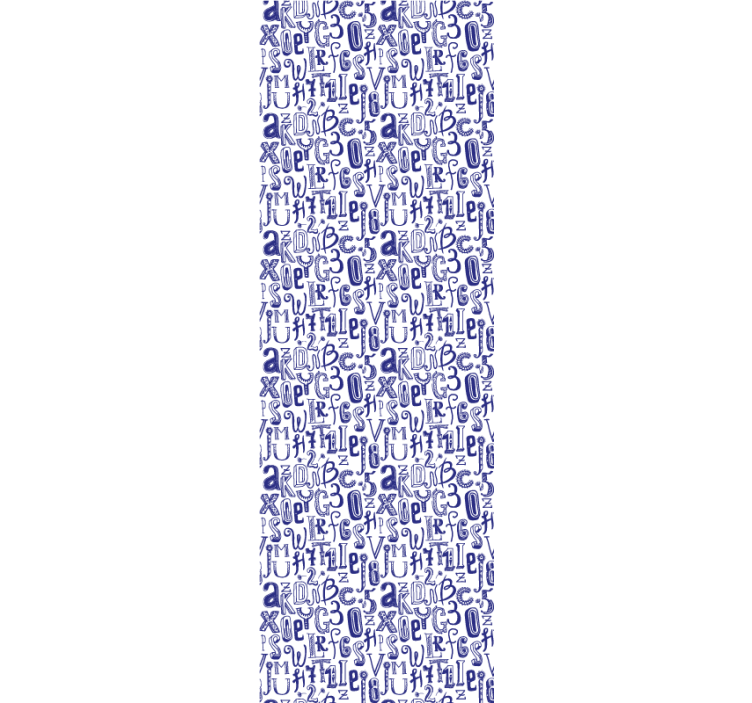 Words and numbers Letter Wallpaper - TenStickers