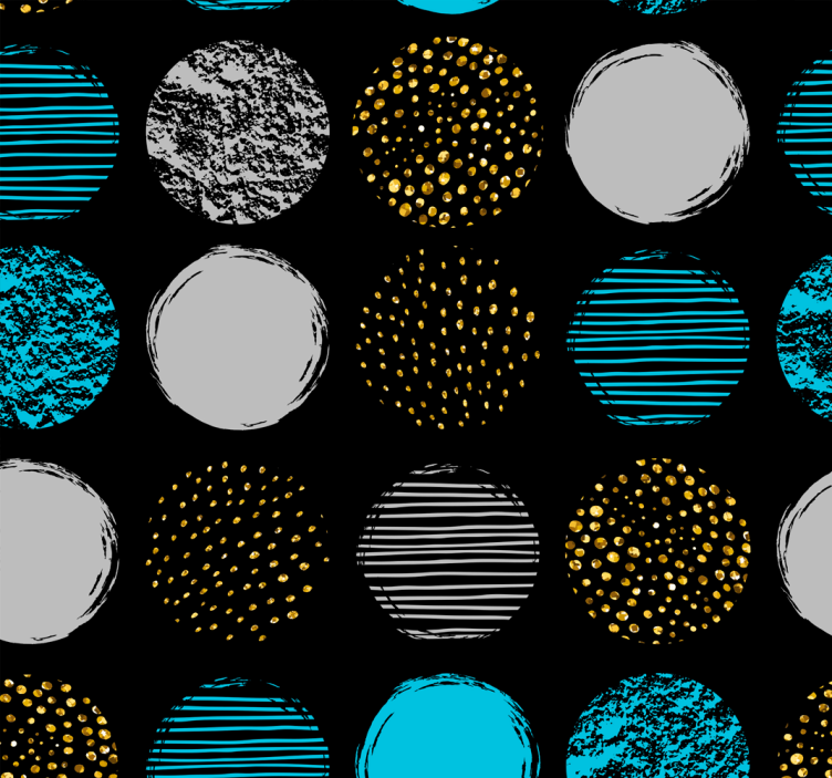 Geometric Dot Ensemble wallpaper geometric - TenStickers