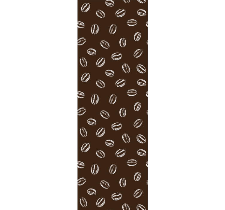 Coffee Bean Pattern home office wallpaper - TenStickers