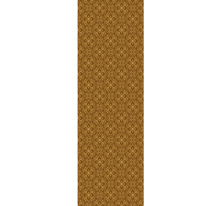 Geometric Floral tile effect wallpaper - TenStickers