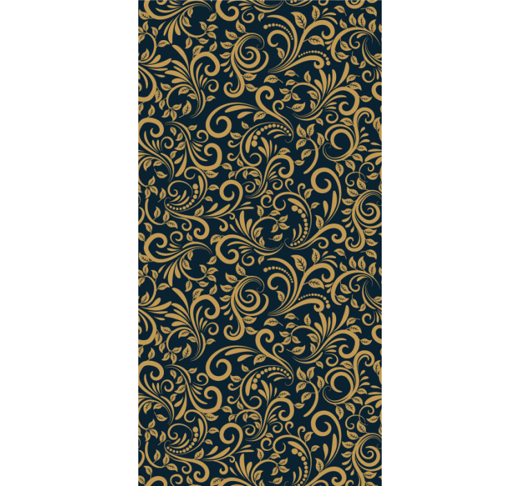 Ornate Foliage Pattern floral wallpaper - TenStickers