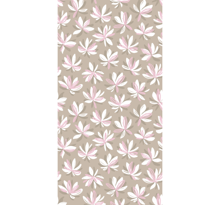 Floral Pattern Display floral wallpaper - TenStickers