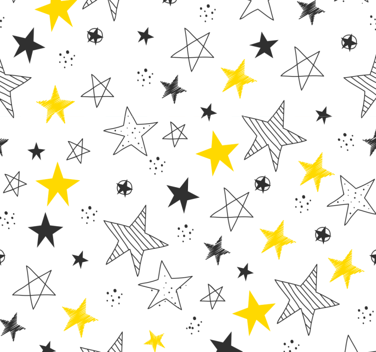 Star Pattern Texture Wallpaper - TenStickers