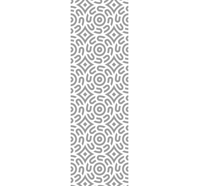 Geometric Spirals wallpaper for dining area - TenStickers