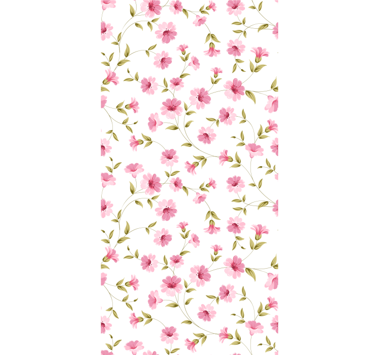 Floral Vine Motif flowers wallpaper - TenStickers