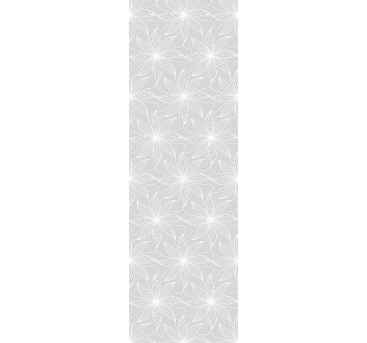 Floral Geometrics grey wallpaper - TenStickers