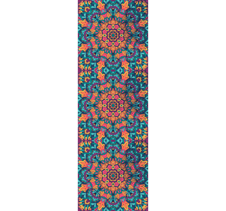 Bright Indian pattern vintage wallpaper - TenStickers