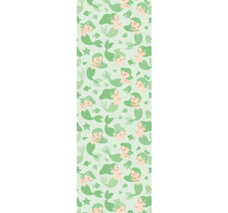 Playful Mermaids wallpaper childrens room - TenStickers
