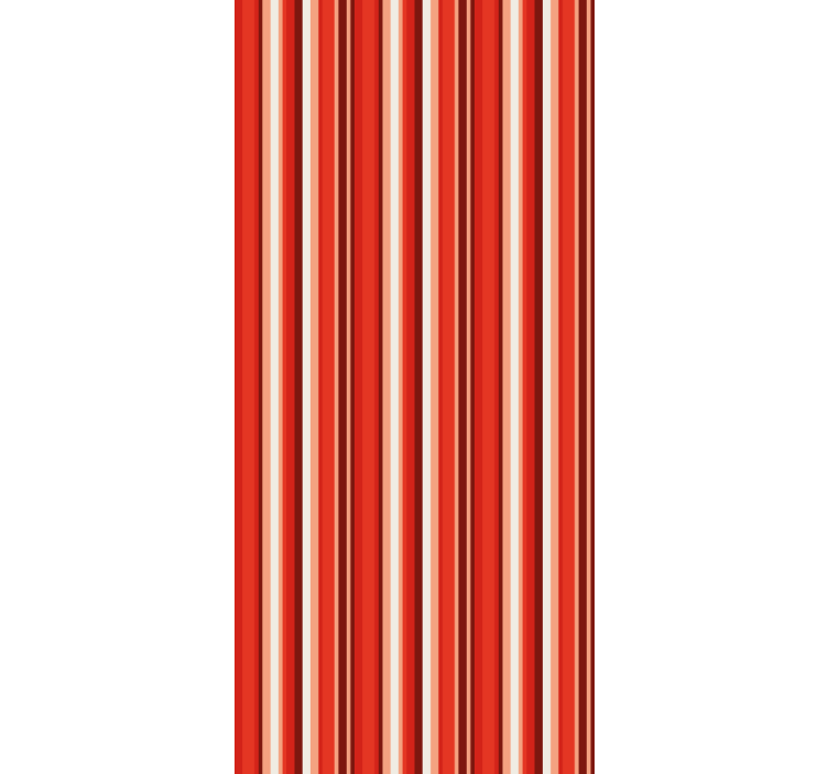 Vertical red stripes vertical wallpaper - TenStickers