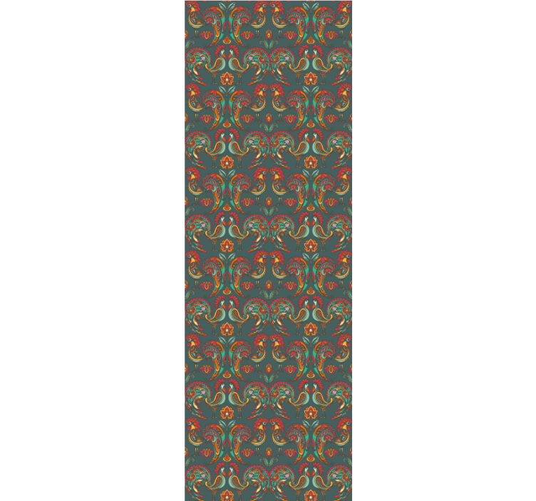 Baroque Ornamental Pattern ornamental wallpaper - TenStickers