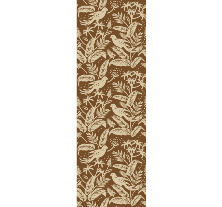 Birds Botanical Pattern animals wallpaper - TenStickers