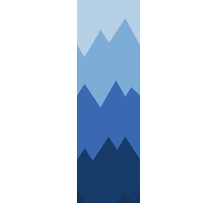 Mountain Peaks Pattern wallpaper geometric - TenStickers