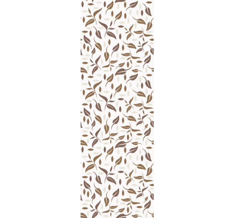 Pattern leaves brown Modern Wallpaper - TenStickers