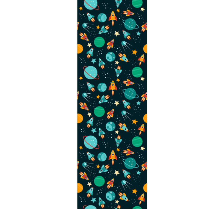 Cute design space for kids Modern Wallpaper - TenStickers