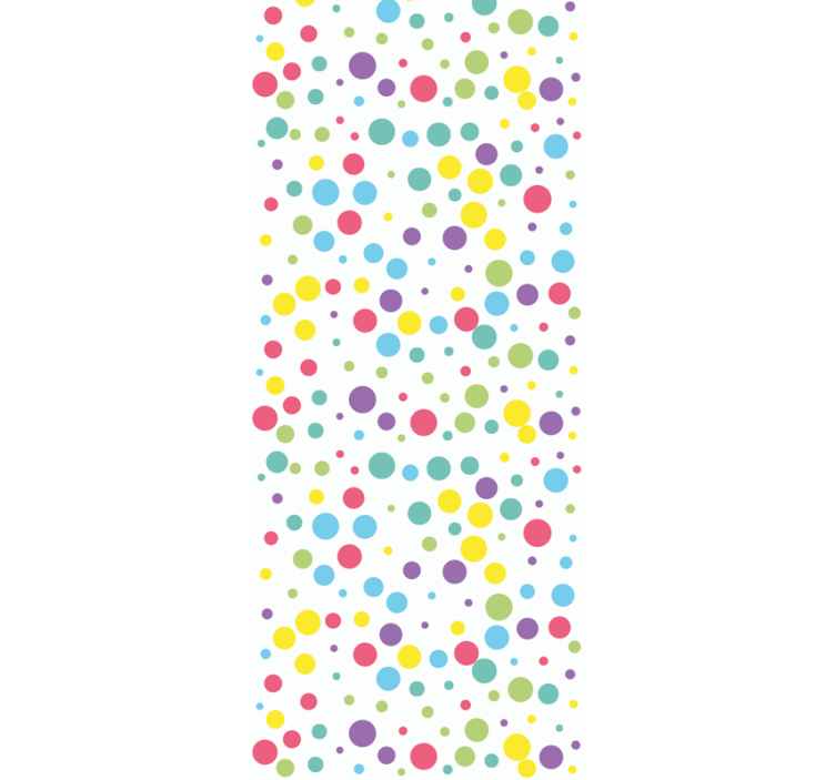 Colourful polka dot pattern Art Wallpaper - TenStickers