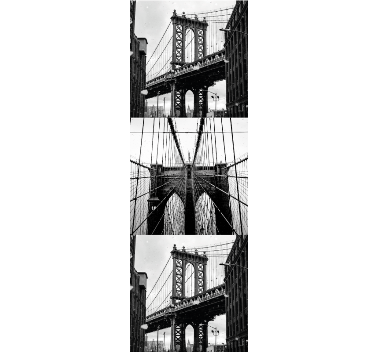 Brooklyn bridge collage New York wallpaper - TenStickers
