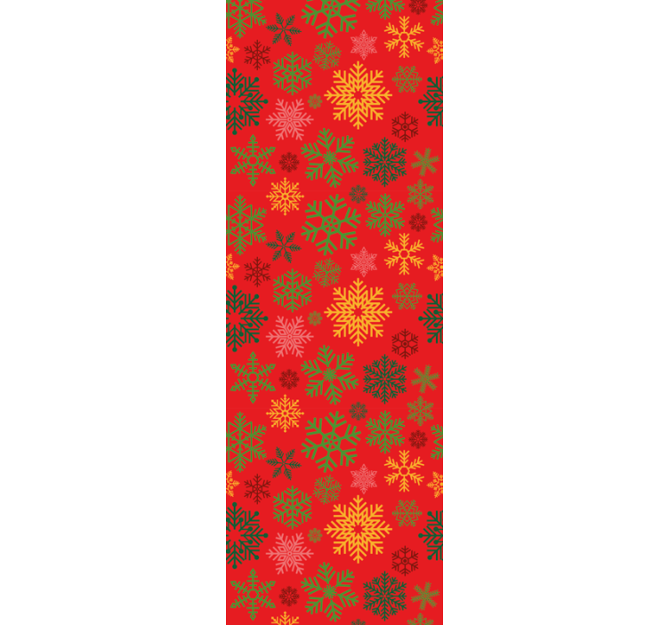 Festive Snowflakes Pattern holiday christmas wallpaper - TenStickers