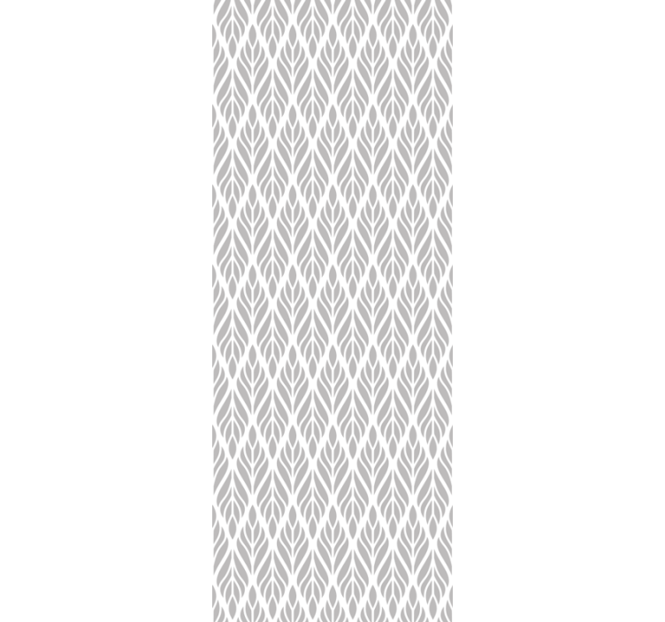 Ethnic floral grey pattern Wedding Wallpaper - TenStickers