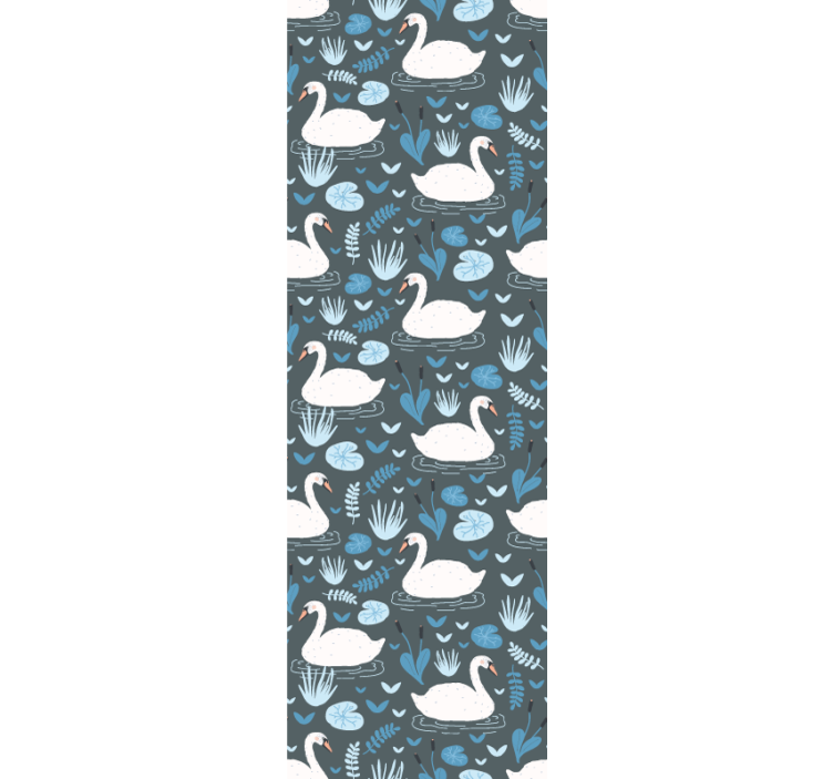 Swan Lake Motif birds in wallpaper - TenStickers