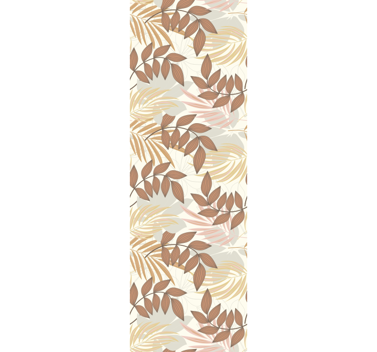 Foliage Motif Design leaves wallpaper - TenStickers