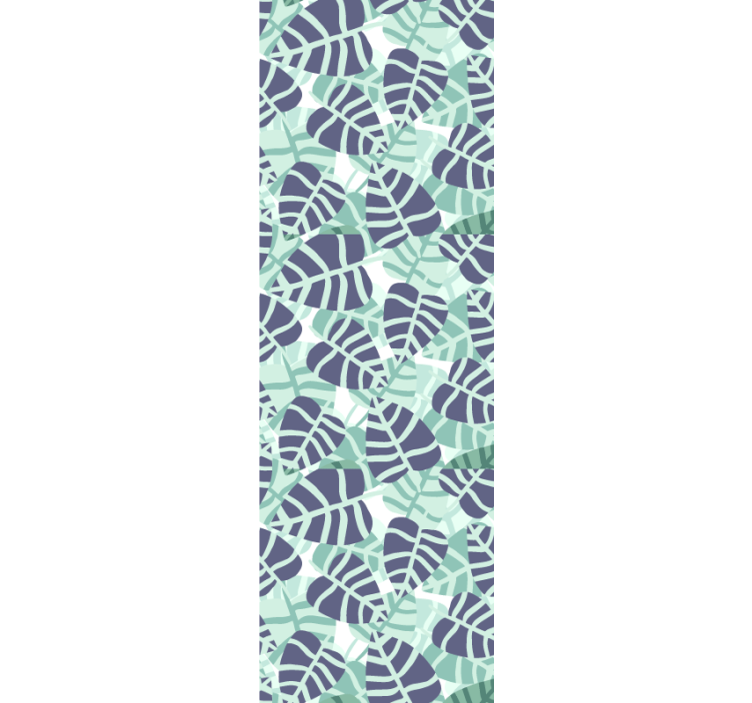 Monstera Mosaic leaves wallpaper - TenStickers