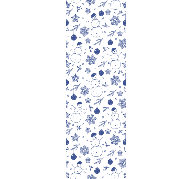 Holiday Snowmen Pattern holiday christmas wallpaper - TenStickers