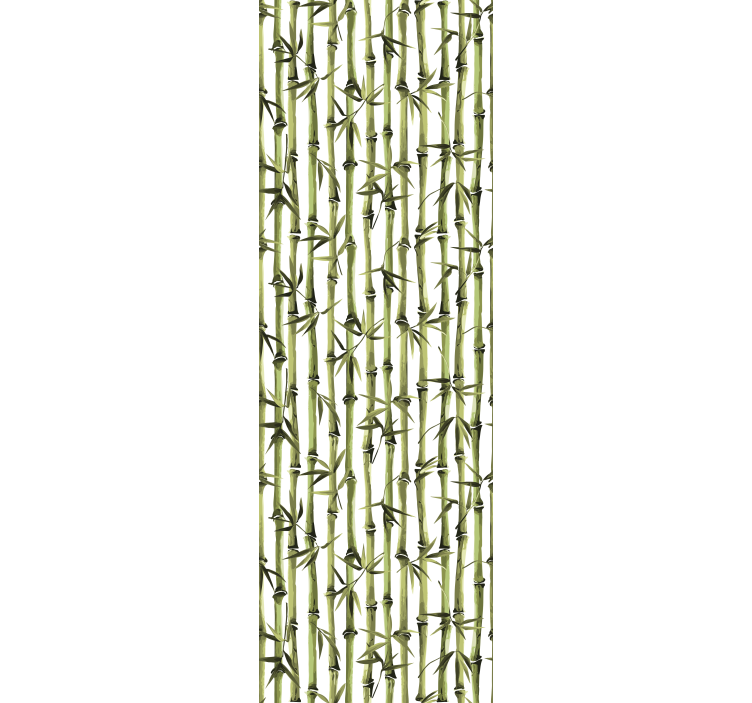 Bamboo pattern branches tree wallpaper - TenStickers