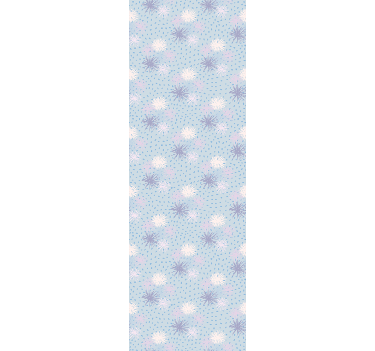 Dotted Floral Pattern polka dots wallpaper - TenStickers