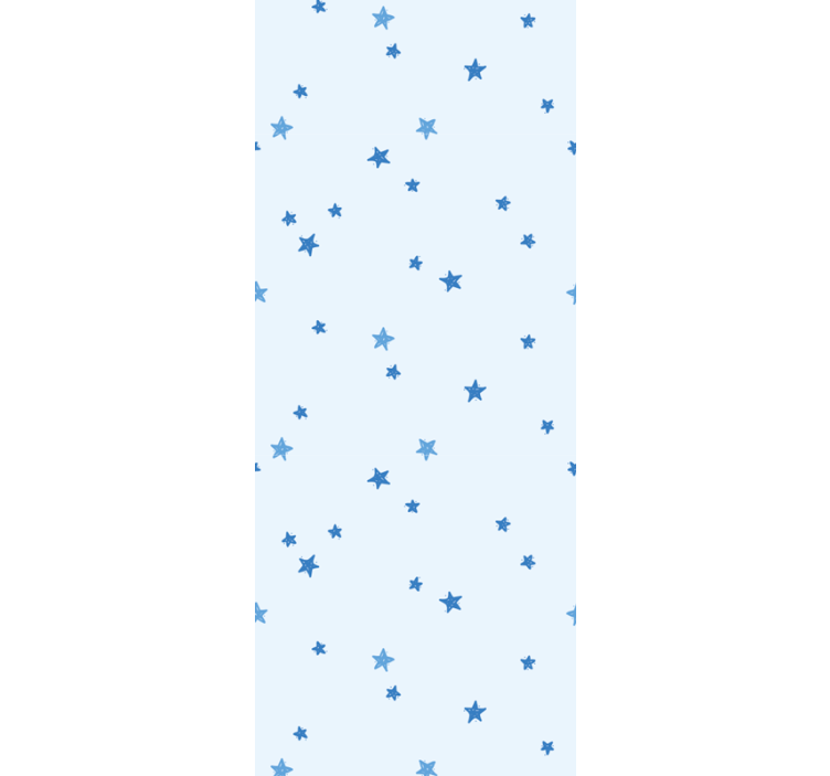Pastel color blue stars Bedroom Wallpaper - TenStickers