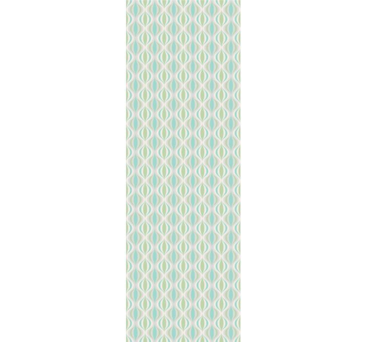 Geometric Teardrop Pattern wallpaper geometric - TenStickers