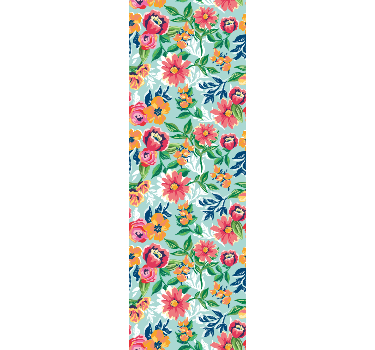 Floral Garden Design flowers wallpaper - TenStickers