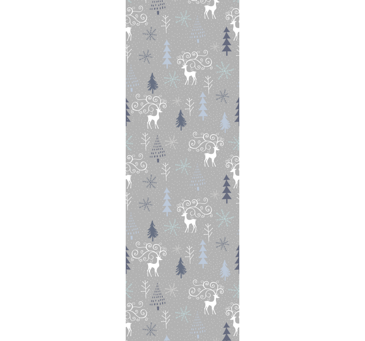 Reindeer Festive Motif holiday christmas wallpaper - TenStickers