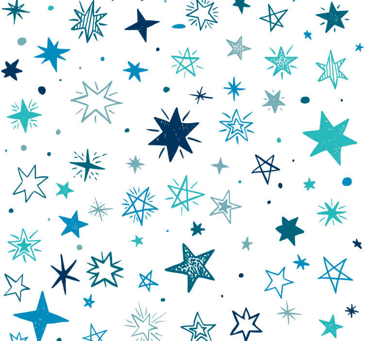 Wallpaper blue stars perfect for kids - TenStickers