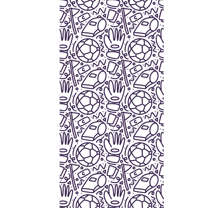 Sport doodle design Childrens Wallpaper - TenStickers