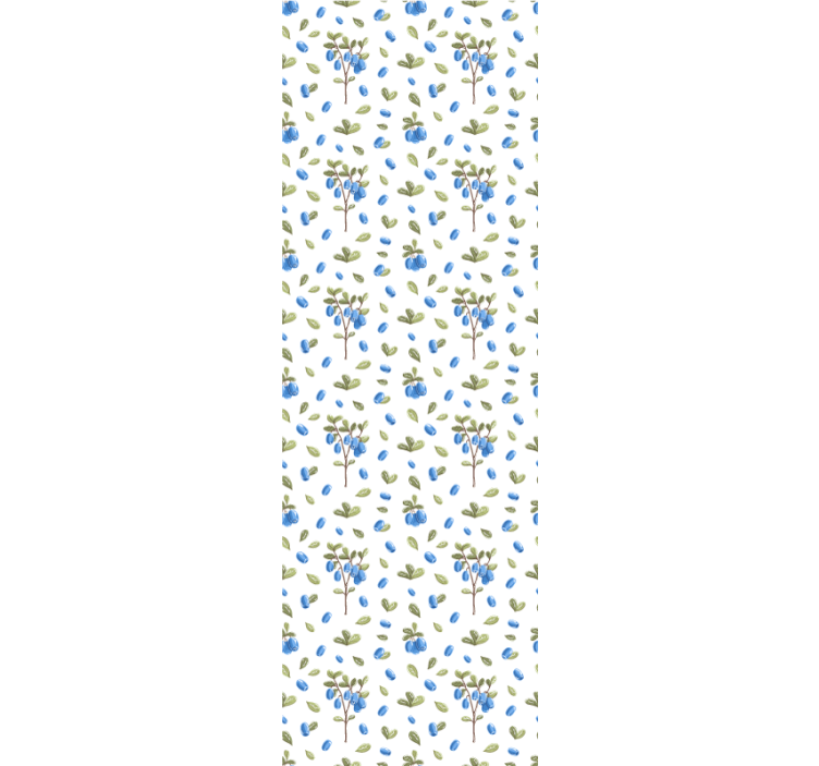 Floral botanic aquarella pattern wallpaper - TenStickers