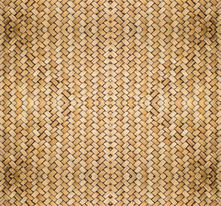 Bamboo woven effect wallpaper - TenStickers