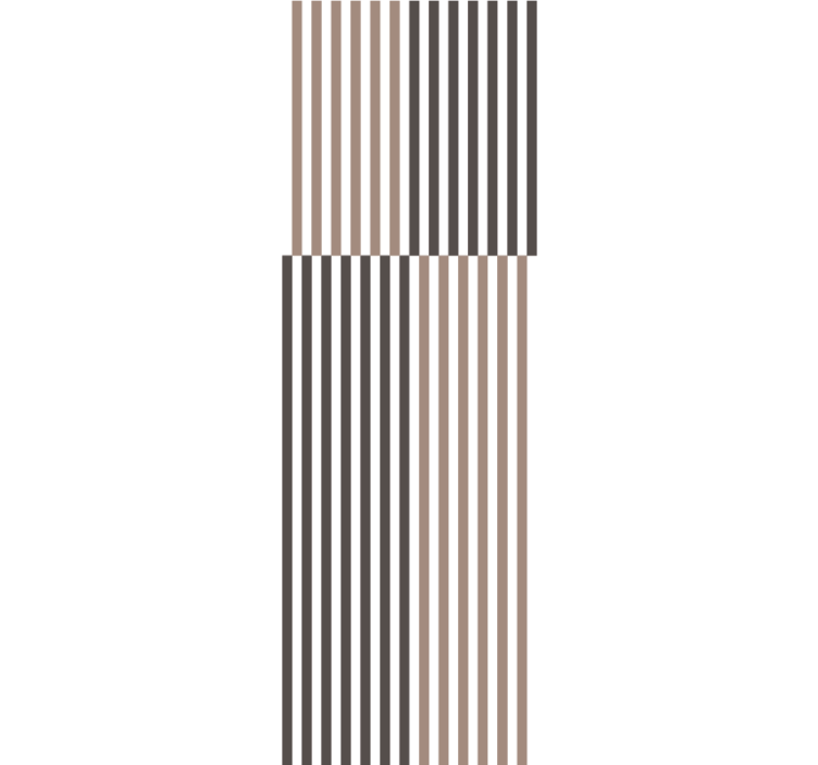 Wallpaper striped stylish beige and brown design - TenStickers