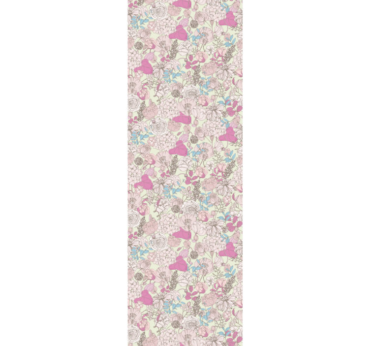 Floral wallpaper vintage classic garden design - TenStickers