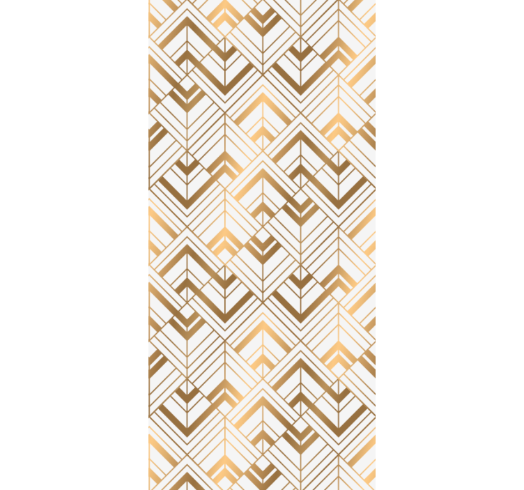 Diamond shape art pattern vintage wallpaper - TenStickers