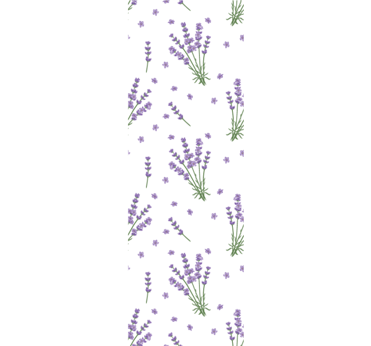 Provencal style small lavender petals wallpaper - TenStickers