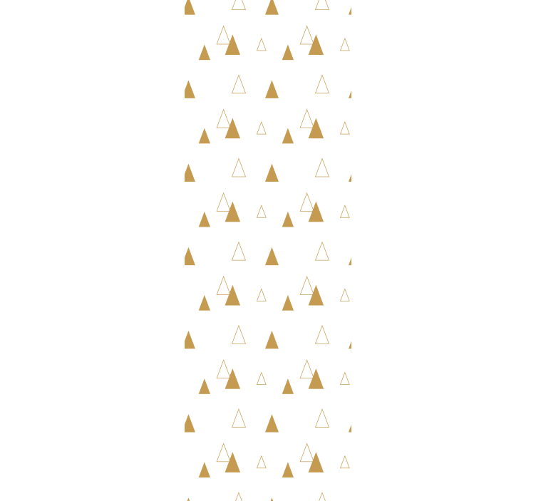 Triangles wallpaper with golden design - TenStickers