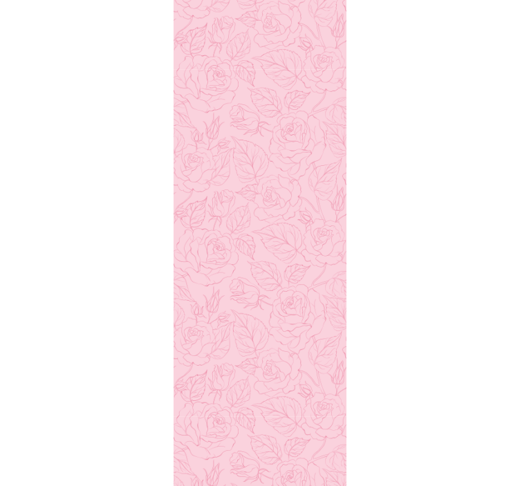 Romantic-style rose design Flower Wallpaper - TenStickers