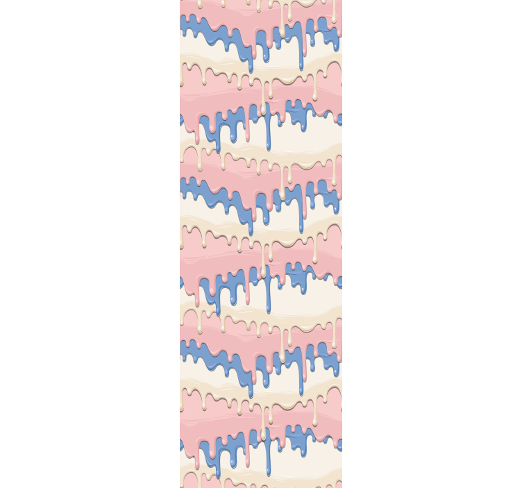 Melting Drip Pattern art wallpaper - TenStickers